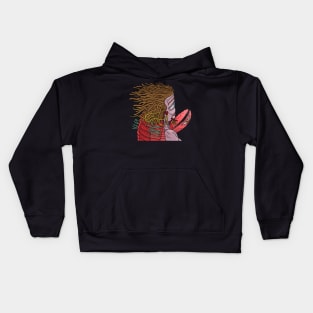 Over Shoulder Lobster PM Kids Hoodie